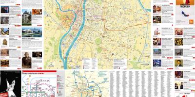 Lyonin kaupungin kartta